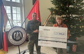 2.250,-- Euro für die „Aktion Sorgenkinder in Bundeswehr-Familien“ des BwSW